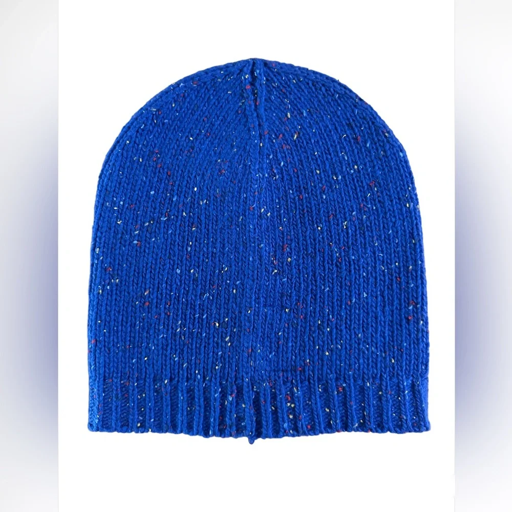 Polo Ralph Lauren Boys or Girls Lambswool Blue Flag Beanie Hat Size 7-16